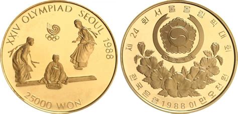 Our currency rankings show that the most popular south korean won exchange rate is the krw to usd rate. 25000 Won Goldmünze 1988 Südkorea Südkorea 25000 Won ...