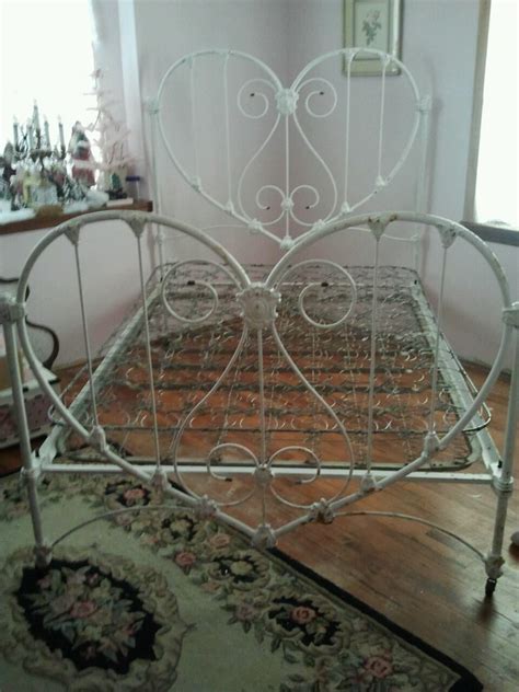 Well Here It Is My Heart Shaped Antique Iron Bed I Have Been
