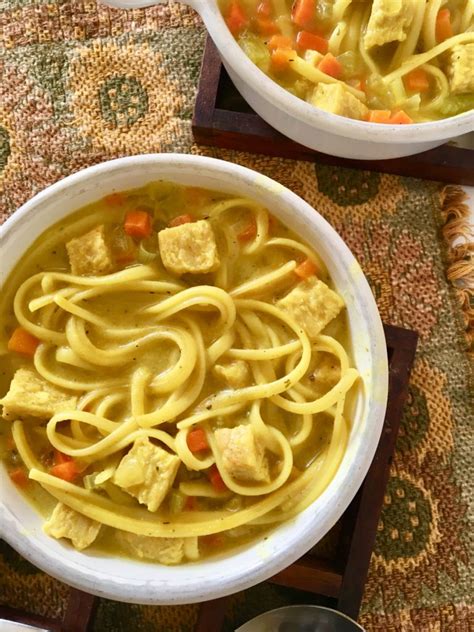 While chicken noodle soup won't cure the common cold or the flu, it can indeed make you feel better as your body fights the viruses causing the problem. Vegan Chicken Noodle Soup - easy, healthy, nostalgic, and ...
