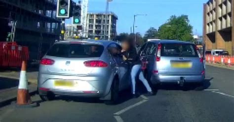Dashcam Captures Road Rage Attack As Woman Batters Another Driver Birmingham Live