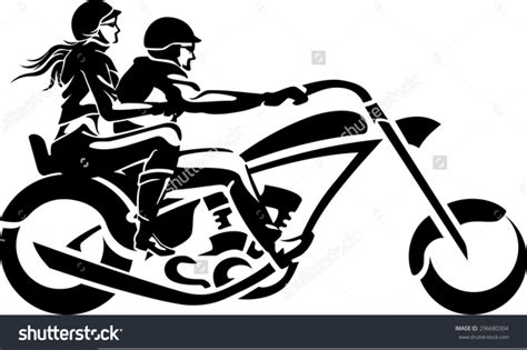 Clipart Couple On Motorcycle Free Images At Vector Clip