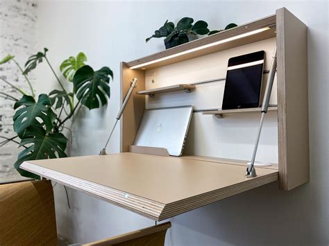 Original Desk Wall Mounted Folding Desk Space Saving Desk Etsy Uk