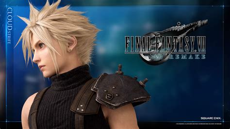Get Up Close With Final Fantasy Vii Remake S Cloud Strife And Barret Wallace Square Enix Blog