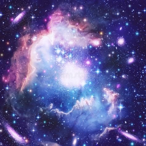 Nebulosa Hermosa Del Espacio De La Estrella Stock De Ilustración