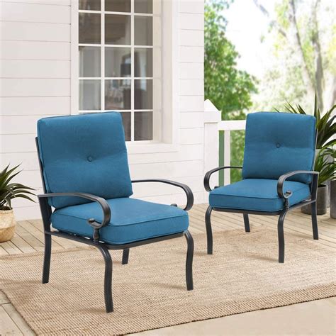 Visit one of our 10 showrooms to discover california outdoor living at its best. SUNCROWN Patio Chairs Metal Dining Chair Outdoor Black Wrought Iron Bistro Sets with Peacock ...