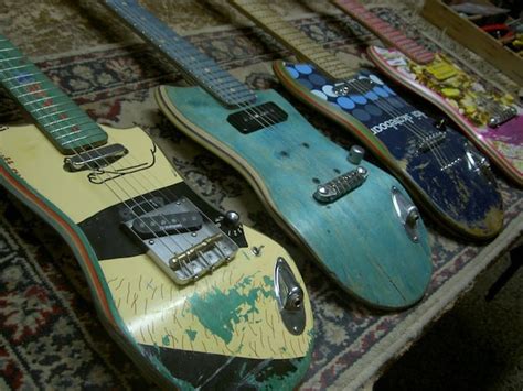 Skateboard Guitars By Dlx And Haroshi Freeyork