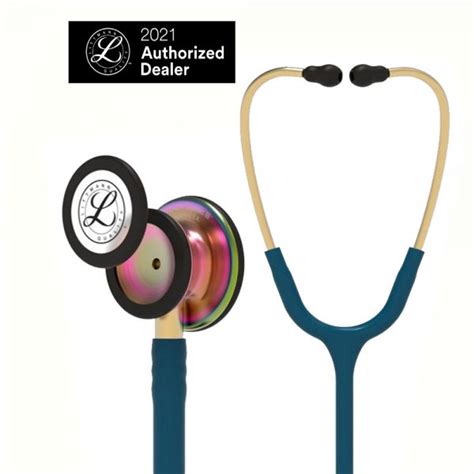 High acoustic sensitivity when performing general physical assessment. 3M™ Littmann® Classic III Stethoscope, Rainbow-Finish ...