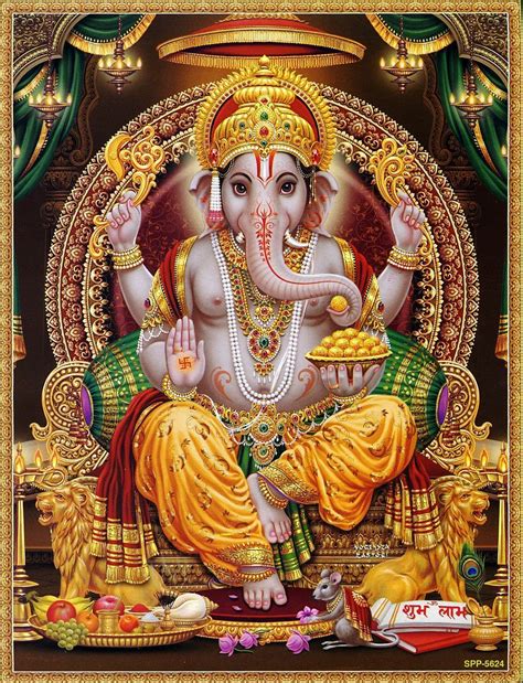 Shri Ganesh Lord Ganesha Offers His Blessing Via Etsy Easternimage