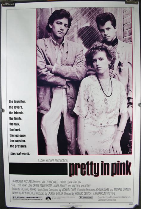 Pretty In Pink Original Vintage Molly Ringwald Movie Poster Original