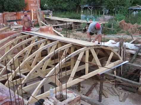 Basically, an arc is added at the top to create a totally different look. Building a cross-barrel vaulted ceiling | Barrel vault ceiling