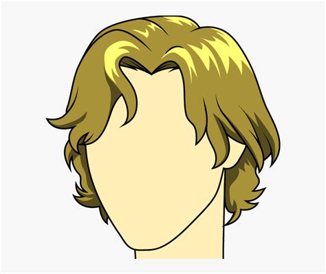 How To Draw Male Long Boy Hair Drawing Hd Png Download Transparent