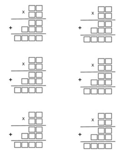 Multiplication Graphic Organizer 2 & 3 Digits x 2 digit number | TpT