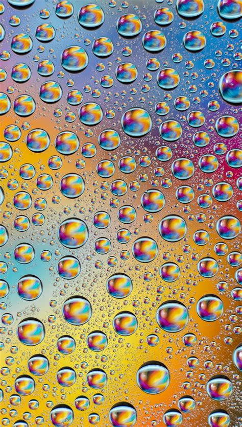 Drops With Rainbow Colors Wallpaper 4k Hd Id5793