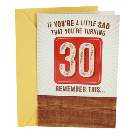 Hallmark 30th Birthday Funny Greeting Card Have A Beer