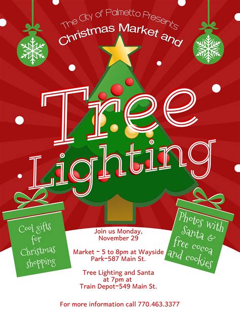 Annual Tree Lighting And Christmas Market Palmetto Georgia
