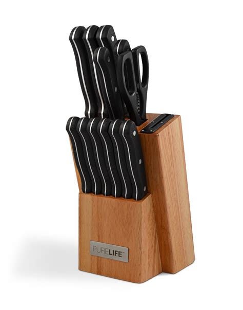 Maybe you would like to learn more about one of these? Ragalta Black Handles Knife Block Set with Sharpener ...