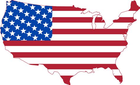 This Free Icons Png Design Of Usa Map Flag Clipart Large Size Png