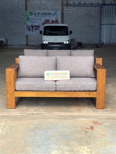 Kursi bangku kayu jati ukiran minimalis. Kursi Bangku Sofa Calista Modern Minimalis 2 Dudukan Kayu ...