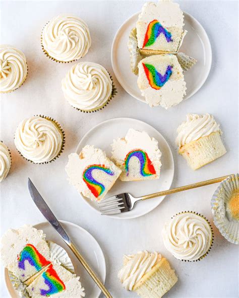 Surprise Rainbow Cupcakes Buttermilk By Sam