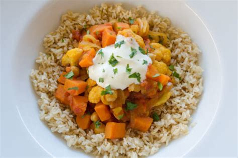 Cauliflower Sweet Potato And Chickpea Curry You Plate It Dinnertime
