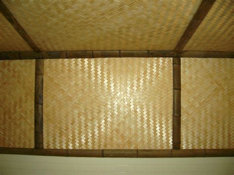 Individual veneer layers are pressed cross wise to ensure. bamboo matting ceiling - Google Search | Bamboo ceiling ...