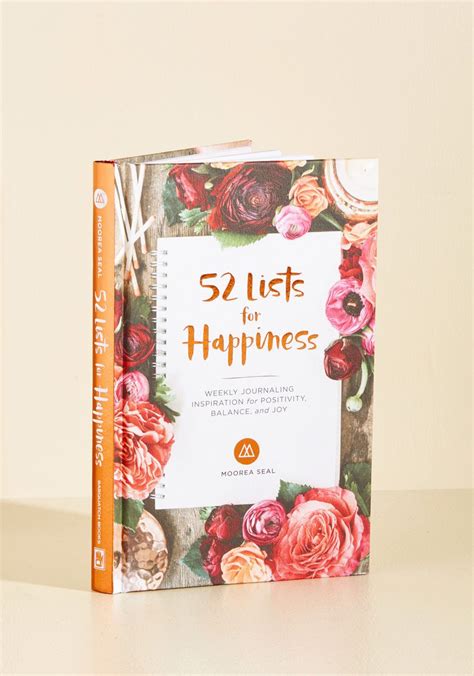 52 Lists For Happiness Journal Modcloth 52 Lists For Happiness