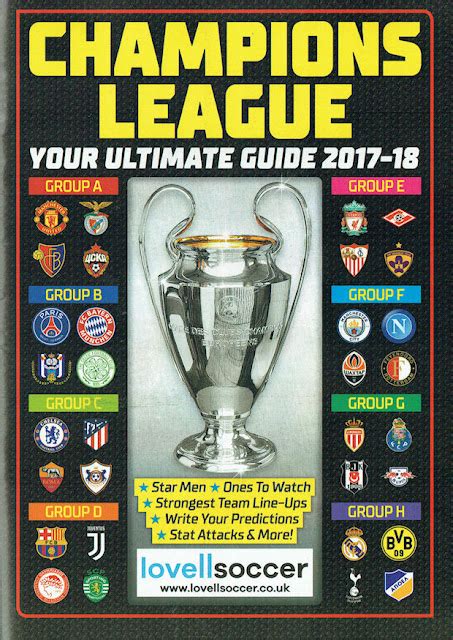 Football Cartophilic Info Exchange Match Magazine Champions League