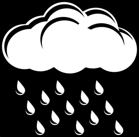 Rainy Clipart Black And White Clipart Best
