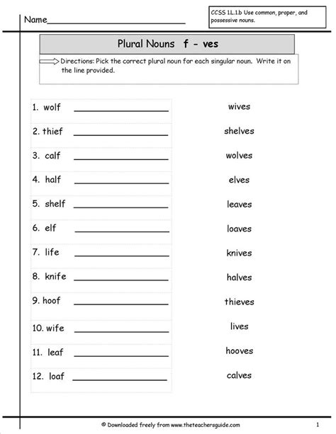 For many teachers, this is where the lecture starts. plural nouns worksheet | Plurals, Plural nouns worksheet ...