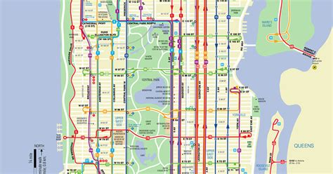 Bus Netzplan Und Karte Von New York Stationen Und Linien Und