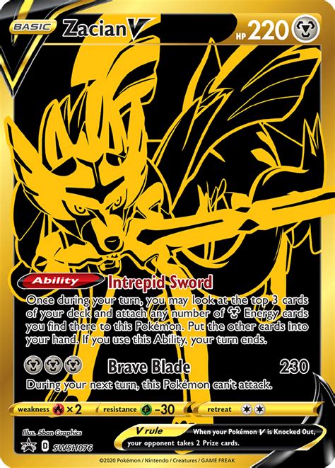 Zacian V Swsh Black Star Promos Pokemon Card Pikawiz