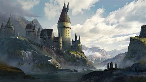 Hogwarts Castle Aesthetic Harry Potter Desktop Wallpaper Free For