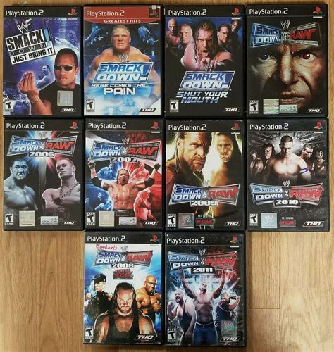 Wwe Smackdown Vs Raw Playstation 2 Ps2 Wrestling Games 397