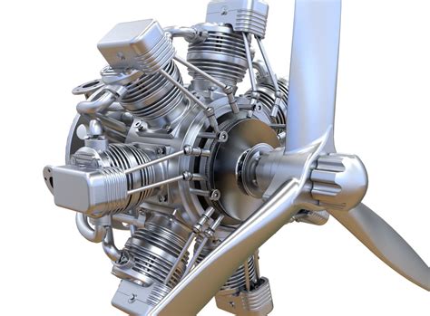 Aircraft Engine 3d Model Cgtrader
