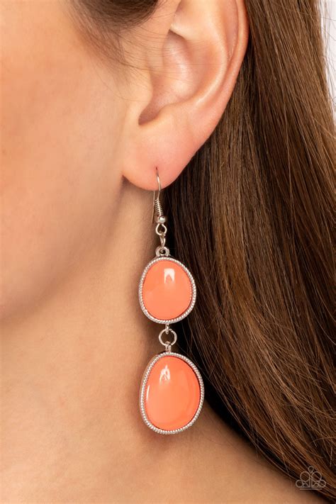 Mediterranean Myth Orange Paparazzi Earringsn Jewelryblingthing