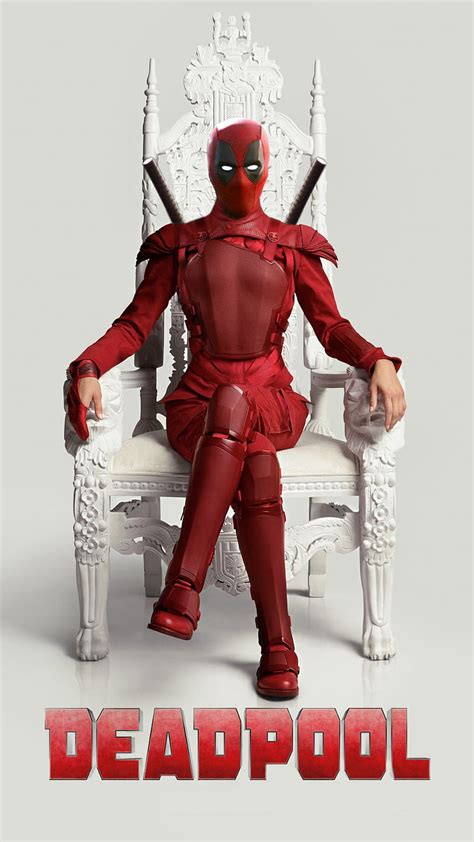 Female Deadpool Chair Character Deadpool Female Movie Red