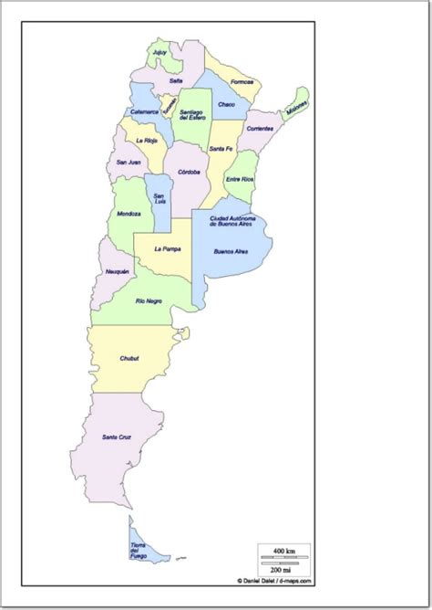 Mapa Político De Argentina Mapa De Provincias De Argentina D Maps