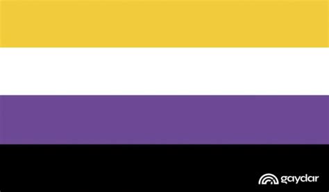 Material bandeira da bandeira do orgulho não binário. Bandeira do Orgulho Não-Binário - Gaydar - Espalhe seu Orgulho