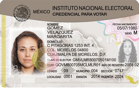 Mexican Id Card Template