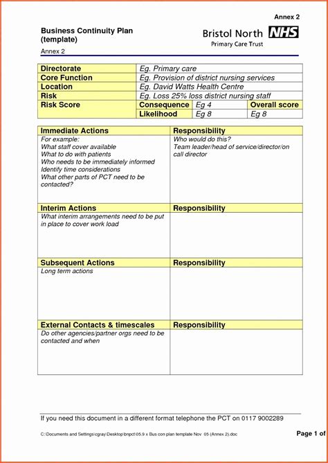 Simulate the collapse of a key supplier. Business Contingency Plan Template Elegant Business Continuity Template Sample - Bus… | Business ...