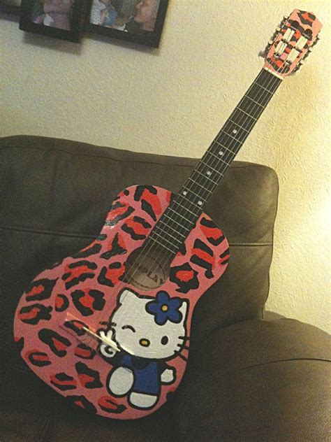 Hello Kitty Guitar Hello Kitty Guitar Painting