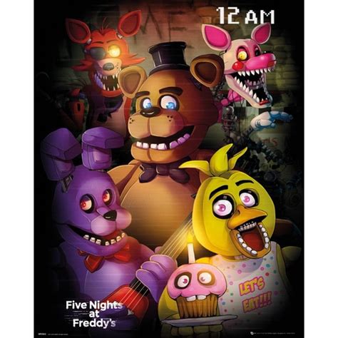 Five Nights At Freddy's Group Mini Poster - shop4megastore.com
