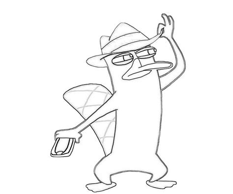 Coloring Pages Of Perry The Platypus Coloring Home