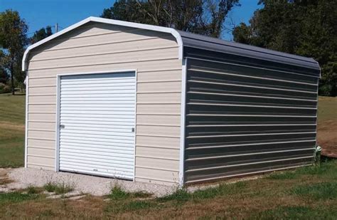 12x20 Regular Roof Metal Garage Alans Factory Outlet