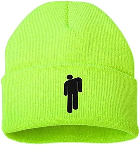 Billie Eilish Merch Hot Topic Logo Beanie Knit Hat Stretchy Cap For Men