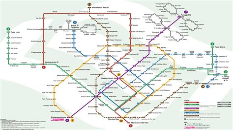 Future mrt system map (march 2020). Singapore MRT LRT Map 2016 - YouTube