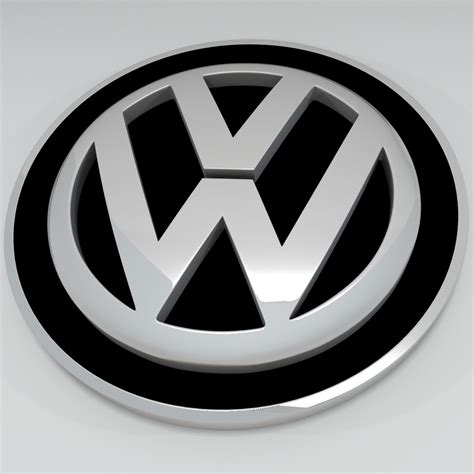 Volkswagen Logo V1 3d Model Buy Volkswagen Logo V1 3d Model Flatpyramid