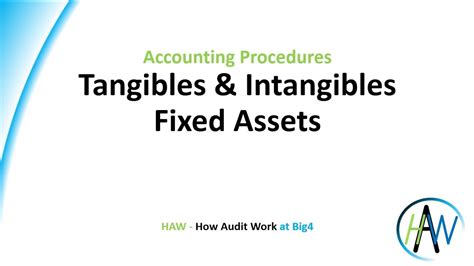 4 6 Accounting Procedures Tangibles Intangibles Fixed Assets