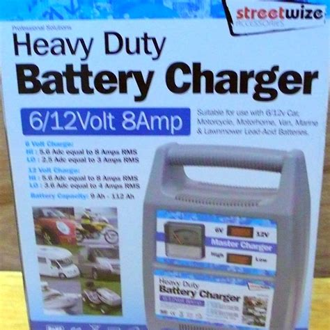 Streetwise Heavy Battery Charger 8amp 612 Volt Maye Tool Supplies