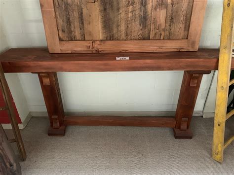 Rustic Solid Wood Sofa Table